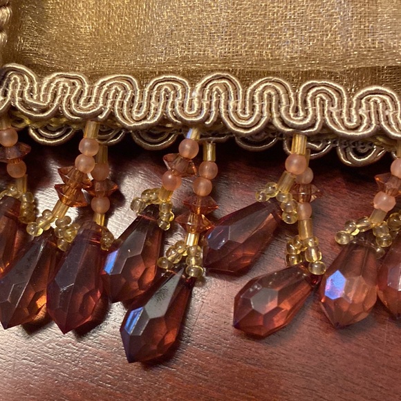 Organza Chair Sashes w/Ties (4) Gold - Picture 3 of 3